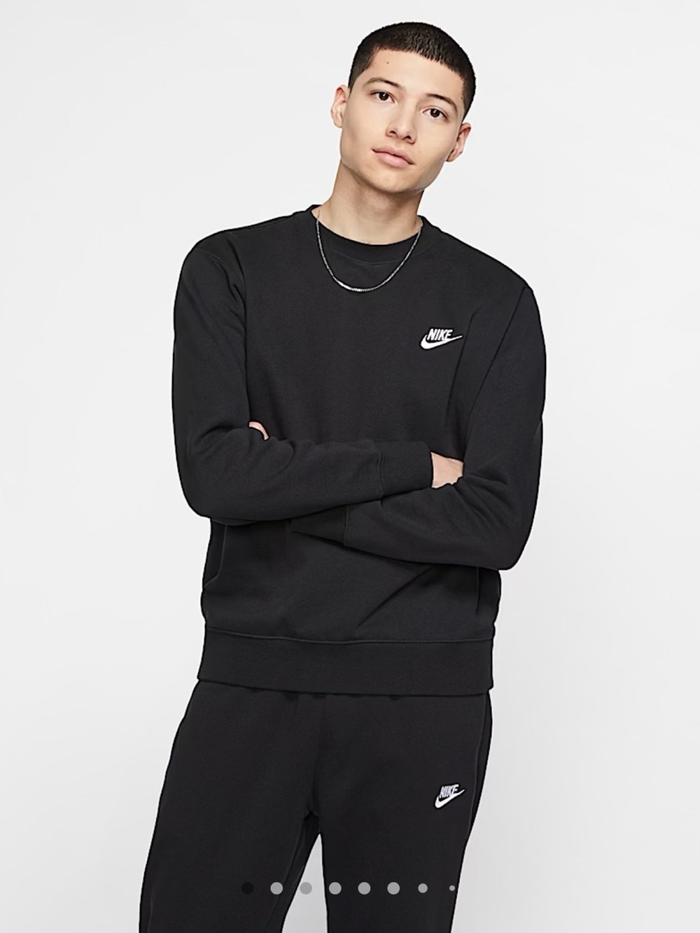 Nike Black Crewneck Sweatshirt Sweatsuit Set